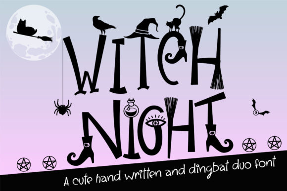 Witch Night: The Spooky Duo Font for Creative Projects